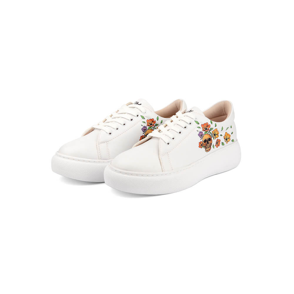 Skull and Flowers Sneakers