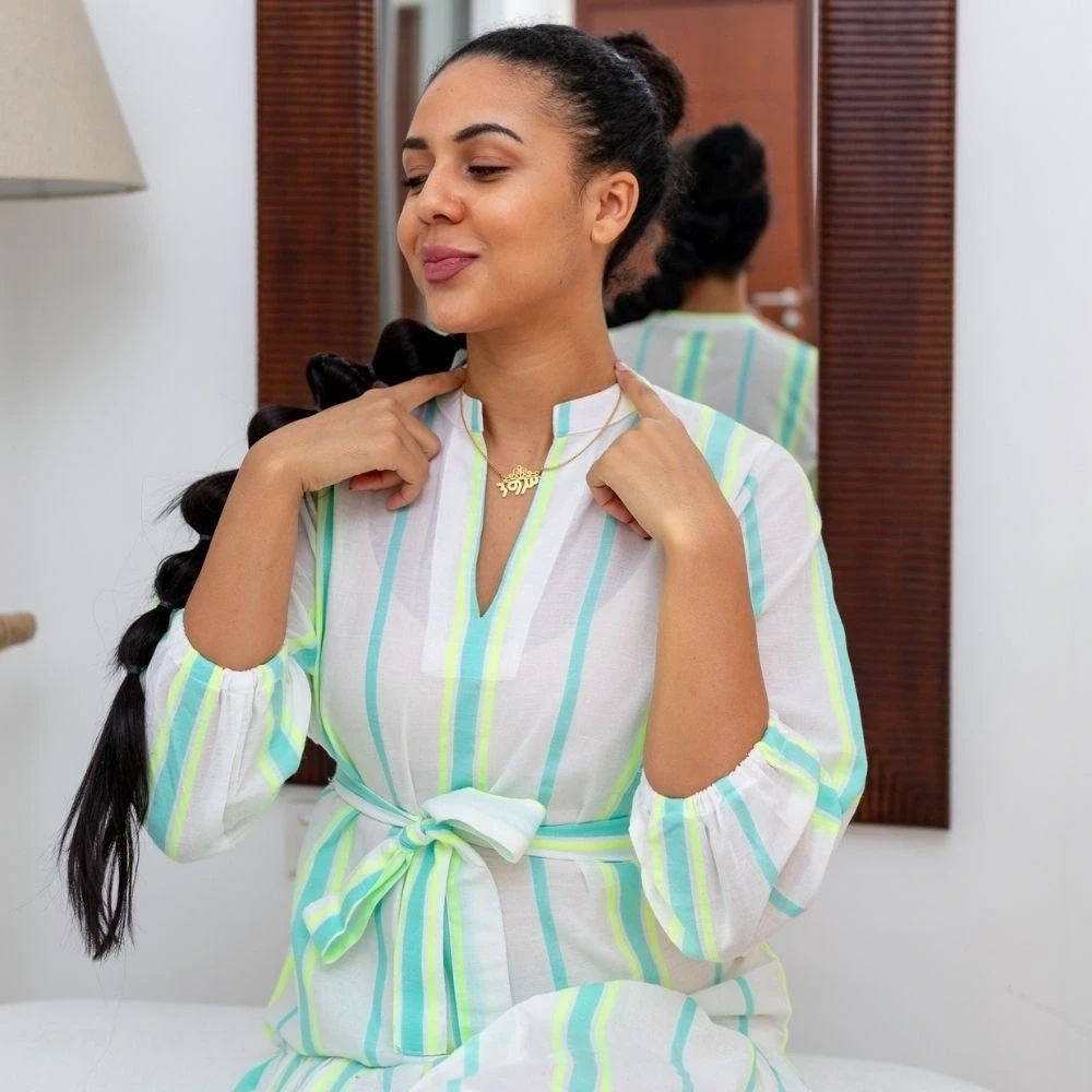 Nahome Long-Sleeve Dress 3
