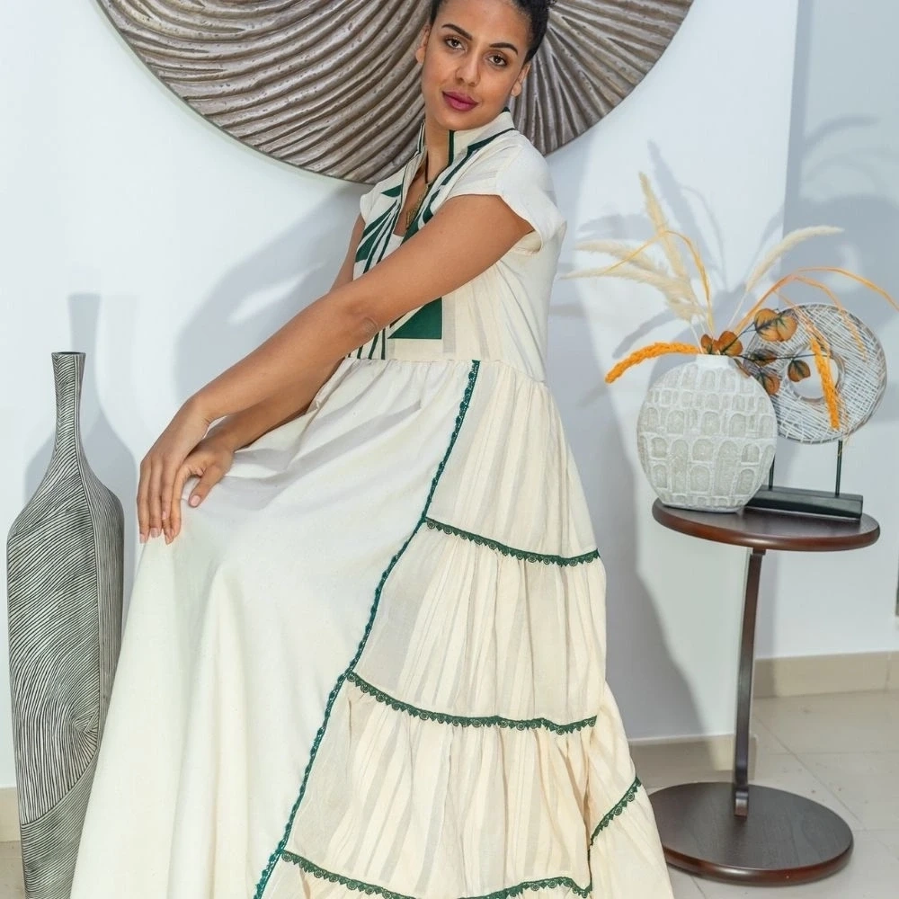 Zewed Ruffle Tier Dress 1
