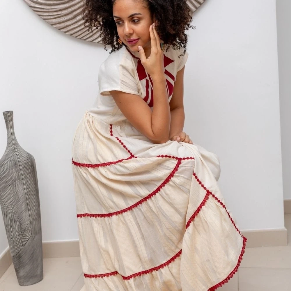 Zewed Ruffle Tier Dress 2