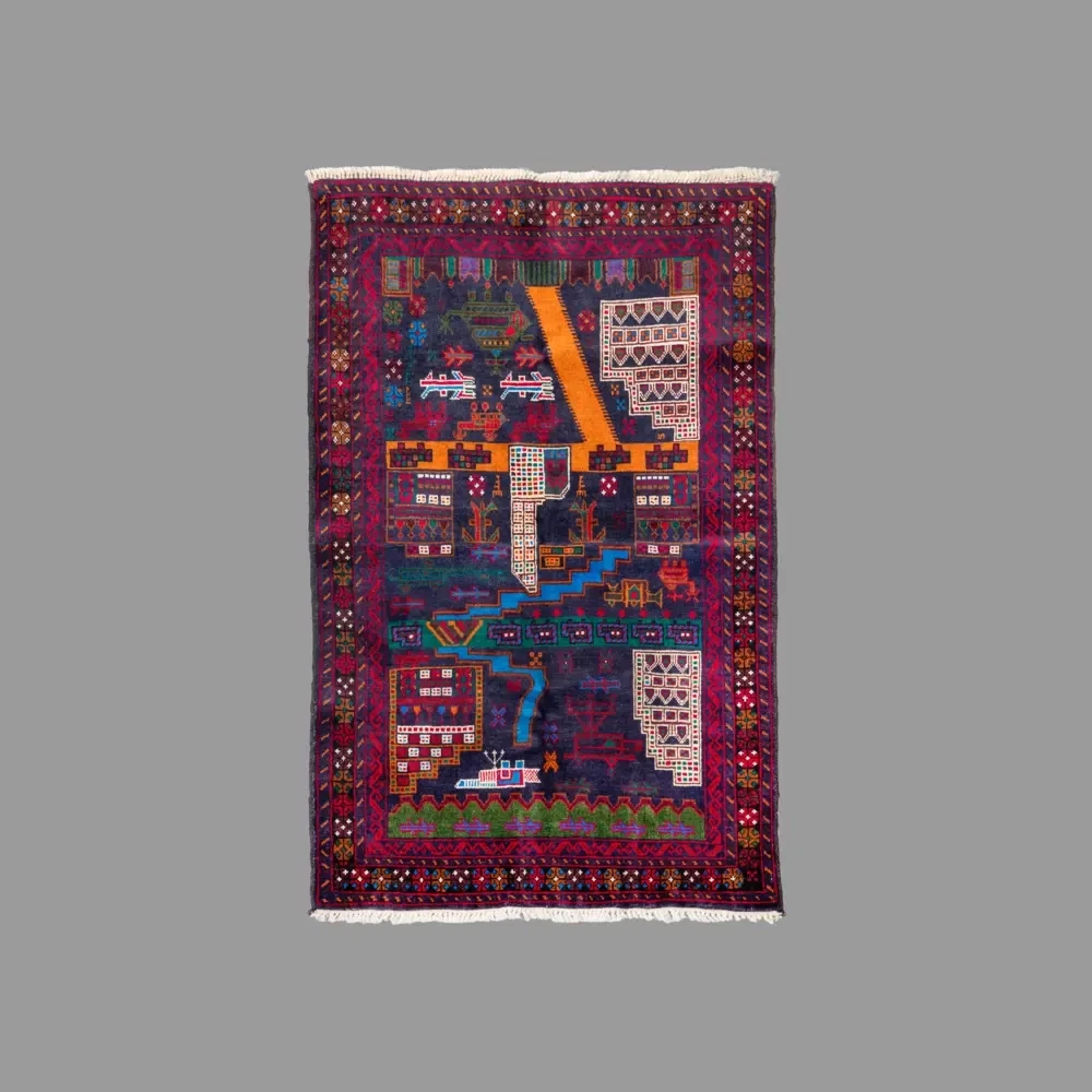 Hand knotted woolen carpet