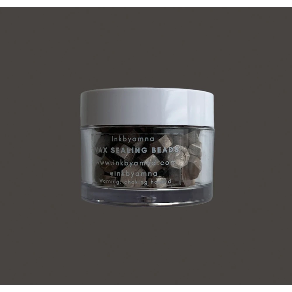Coal Metallic Wax Beads