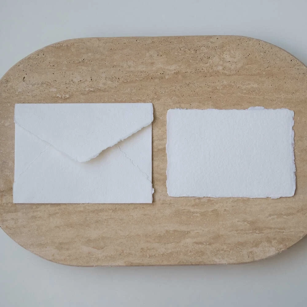 Off White Cotton Envelope