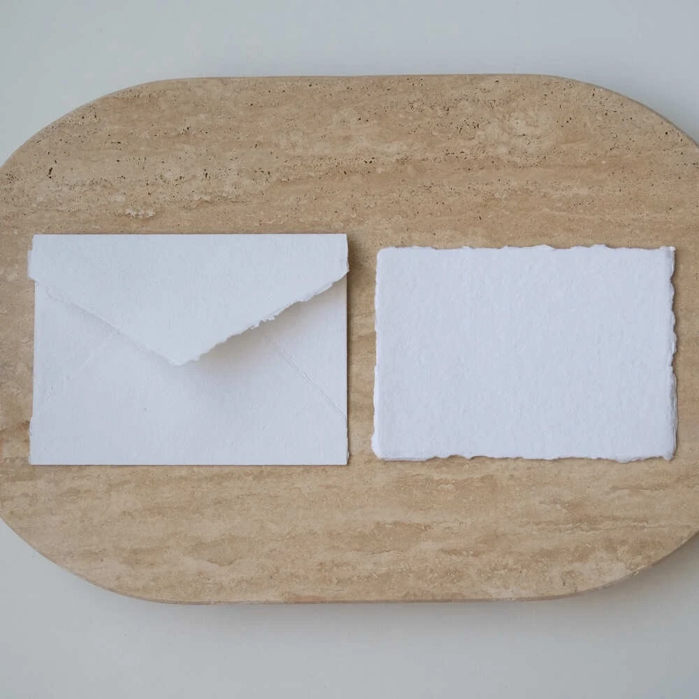 White Cotton Envelope