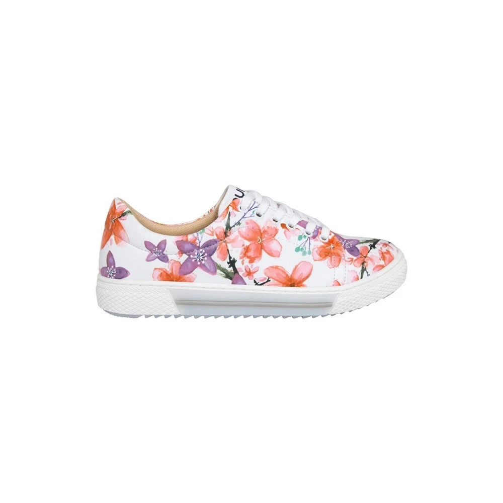 Pink and Purple Flowers Sneakers