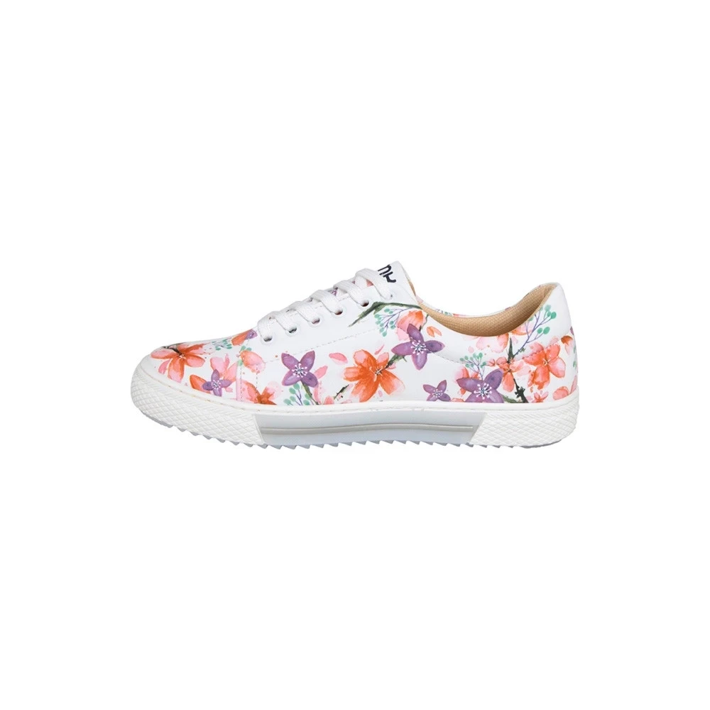 Pink and Purple Flowers Sneakers