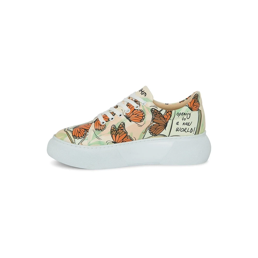 The Book and Butterflies Sneakers