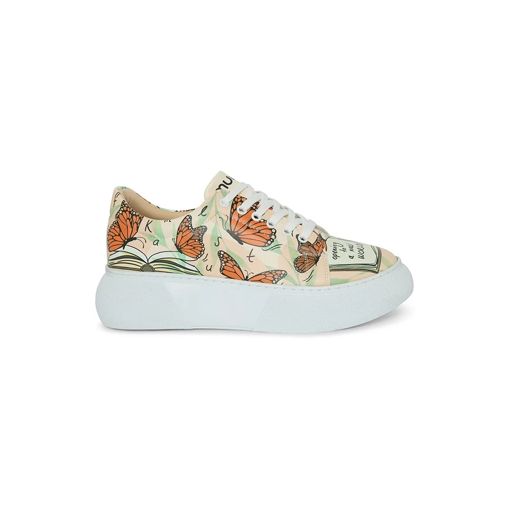 The Book and Butterflies Sneakers