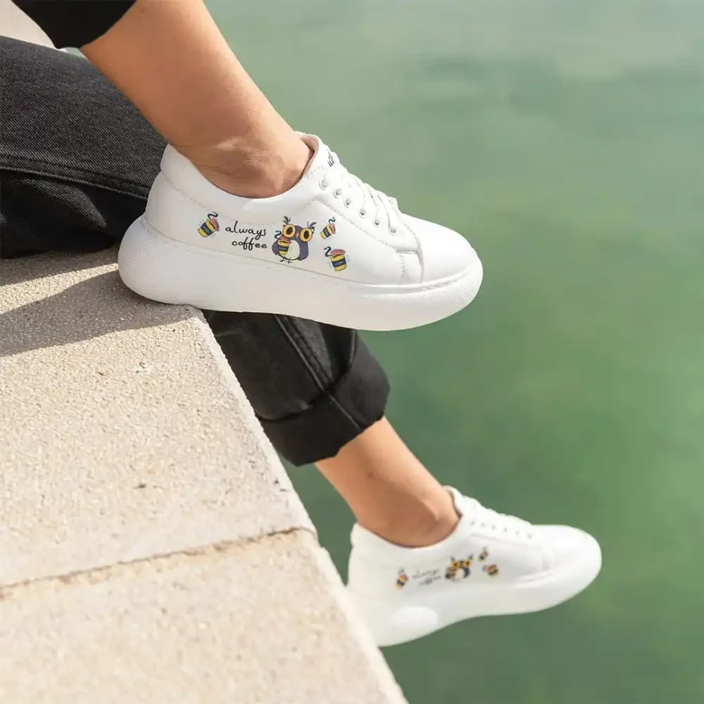 Coffee Owl Sneakers