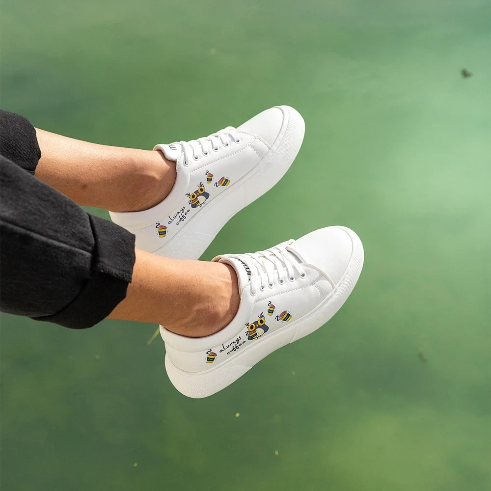 Coffee Owl Sneakers