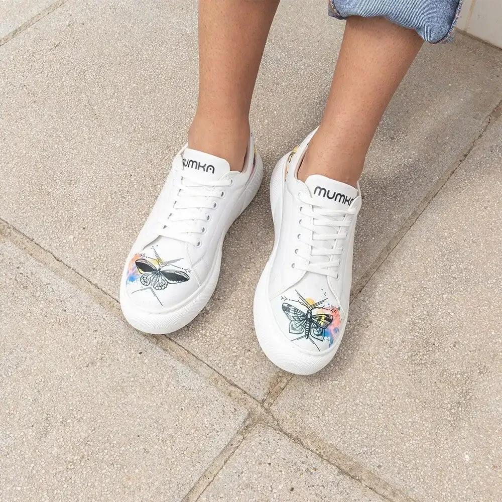 Watercolor Butterflies Sneakers