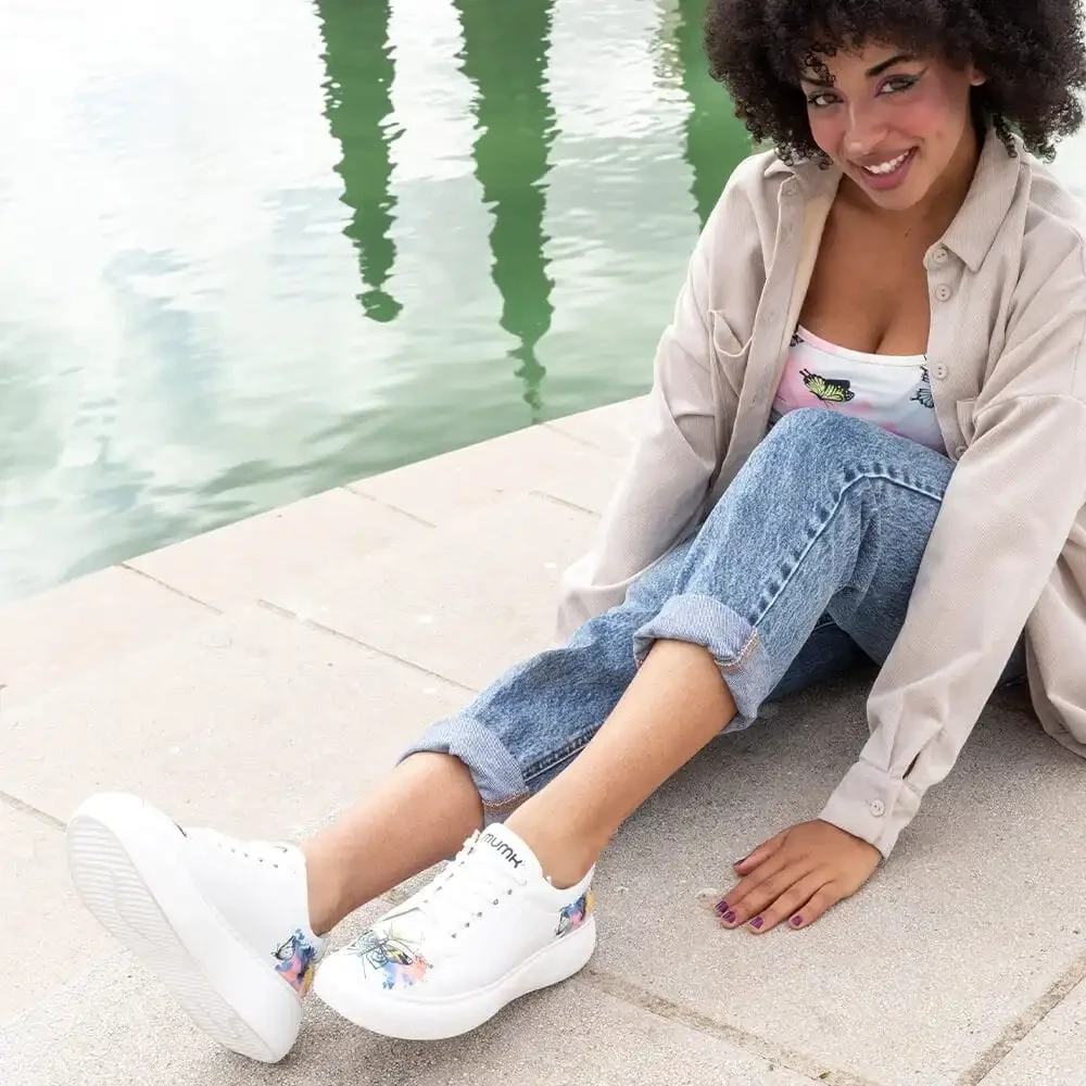 Watercolor Butterflies Sneakers
