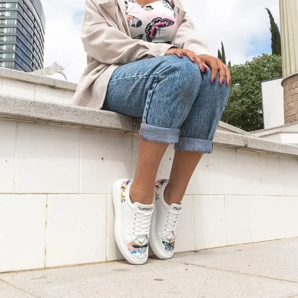 Watercolor Butterflies Sneakers