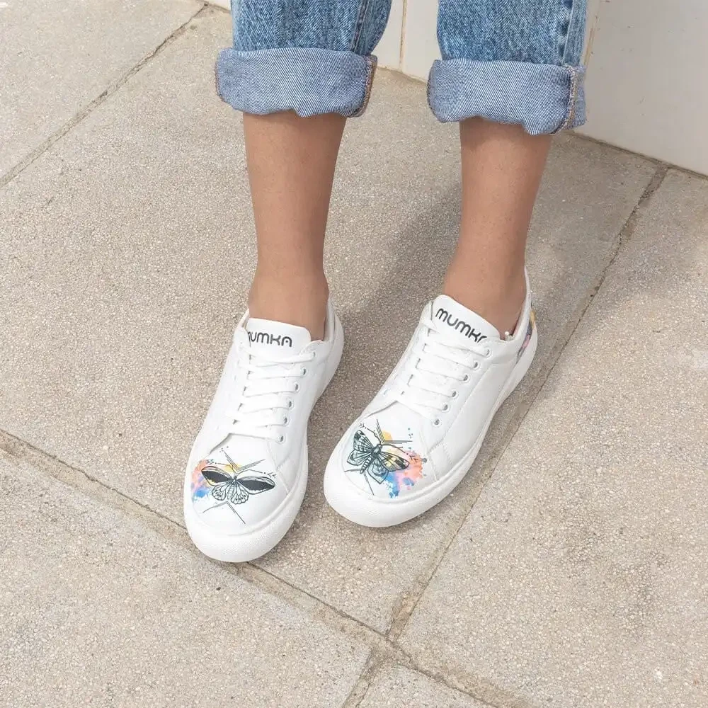 Watercolor Butterflies Sneakers