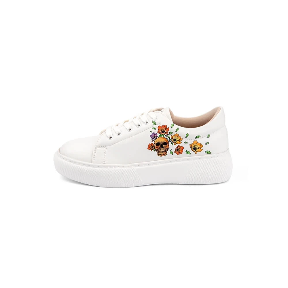 Skull and Flowers Sneakers