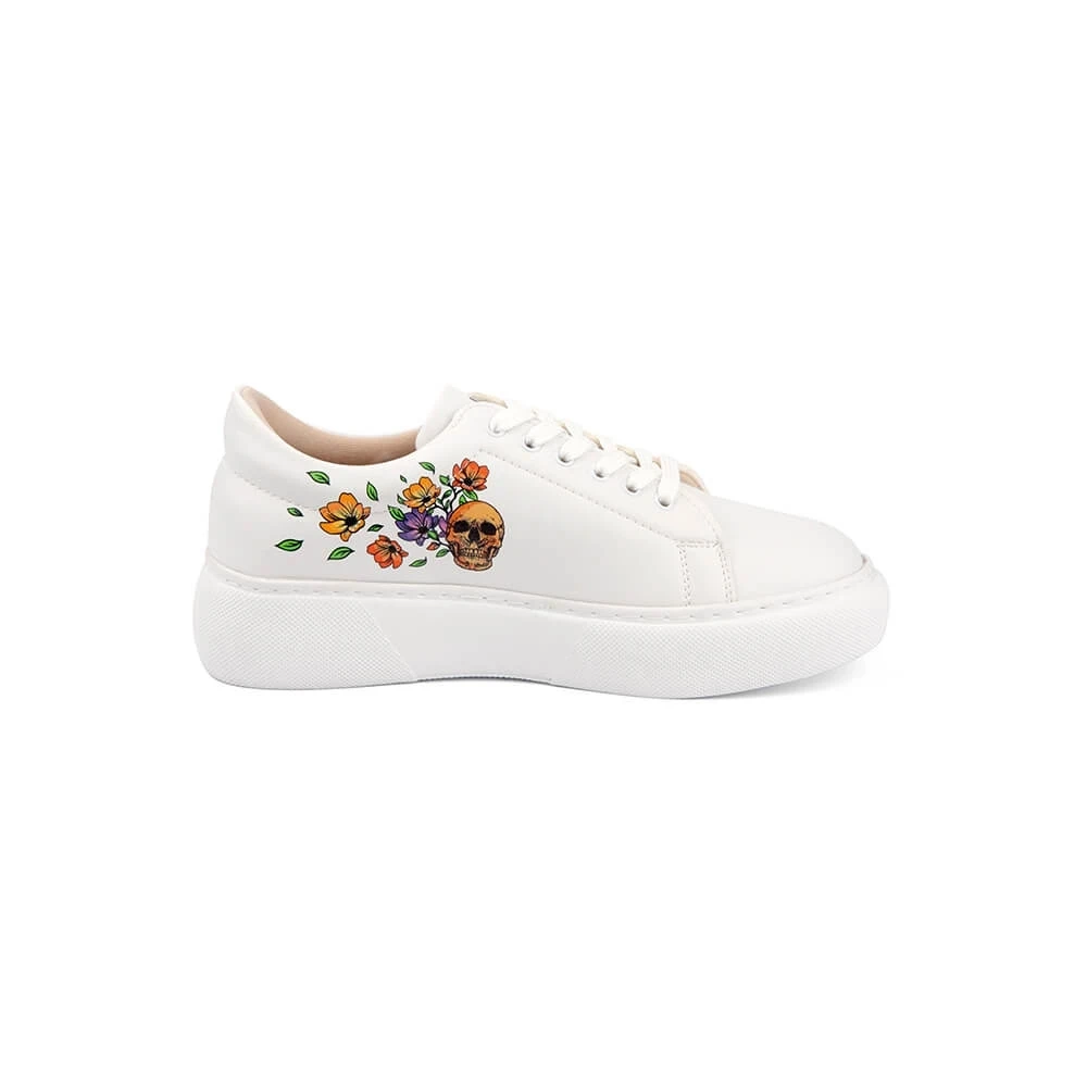 Skull and Flowers Sneakers