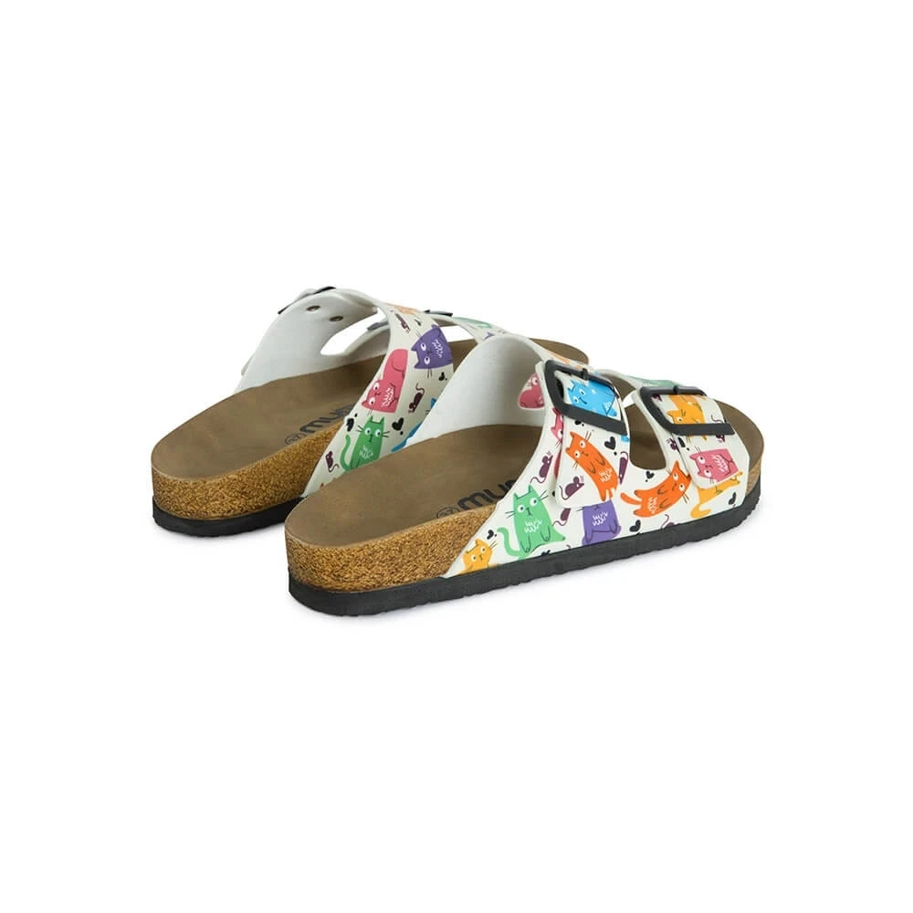 Colored Cats Sandals