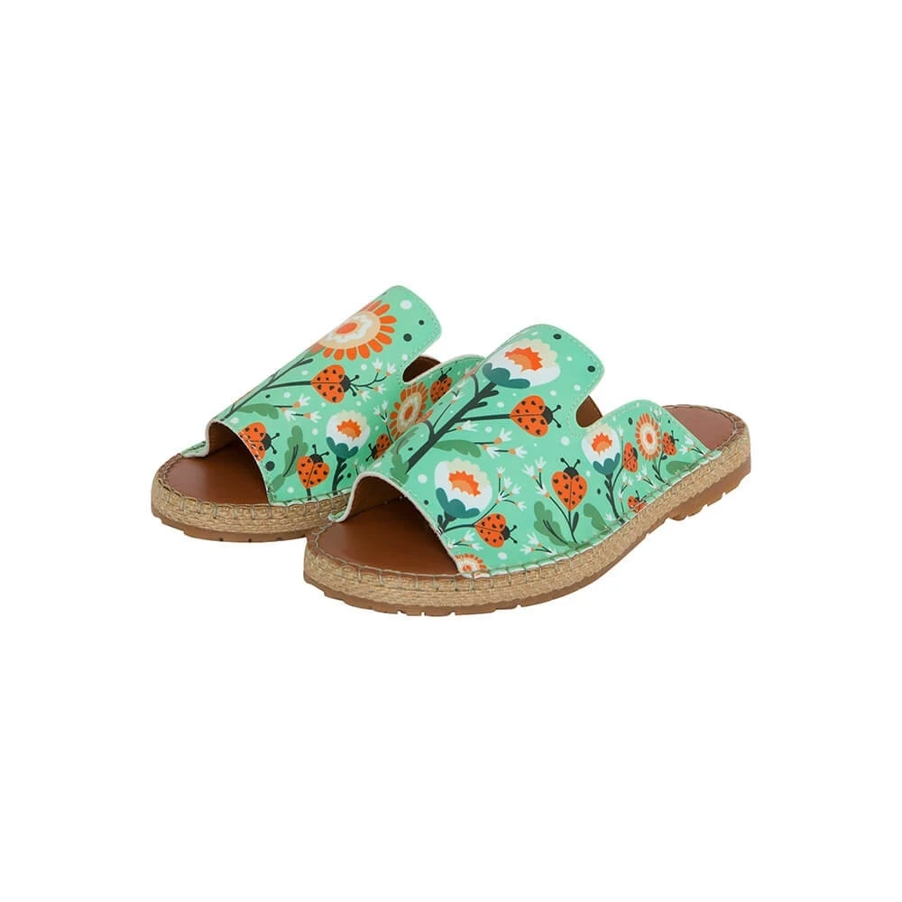 Ladybugs and Flowers Sandals