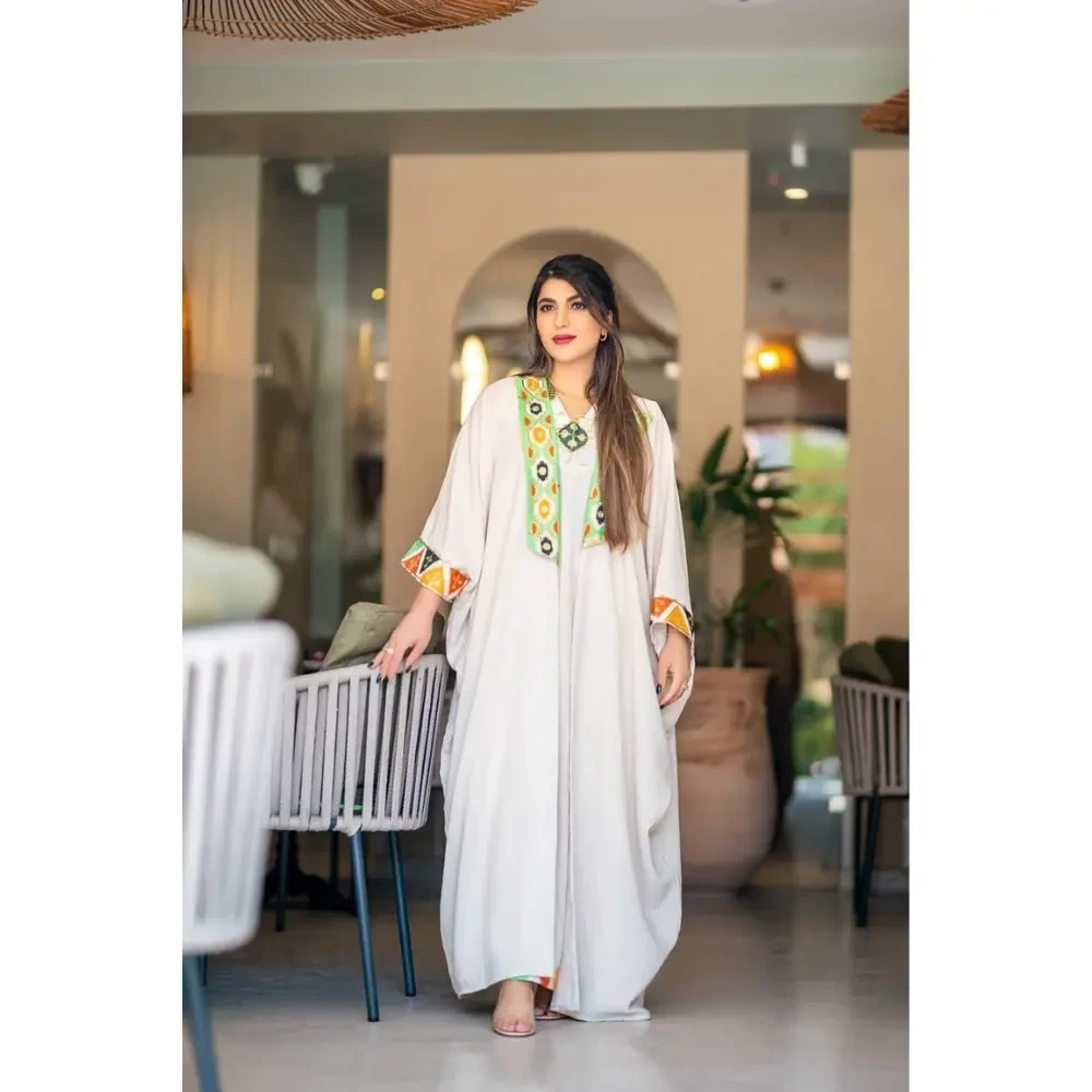 Abaya + dress  Free size