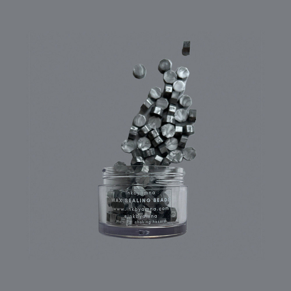 Silver Metallic Wax Beads