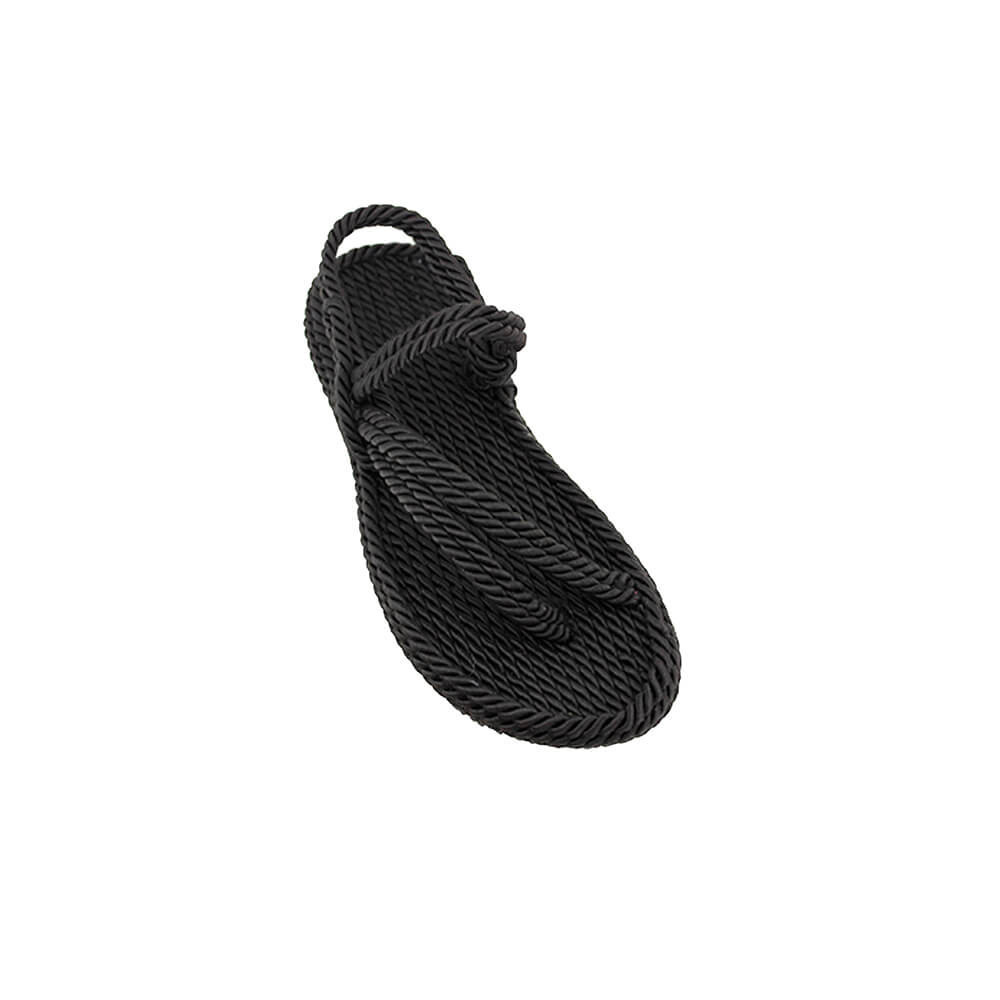 Rope Sandals Crossed out - Black