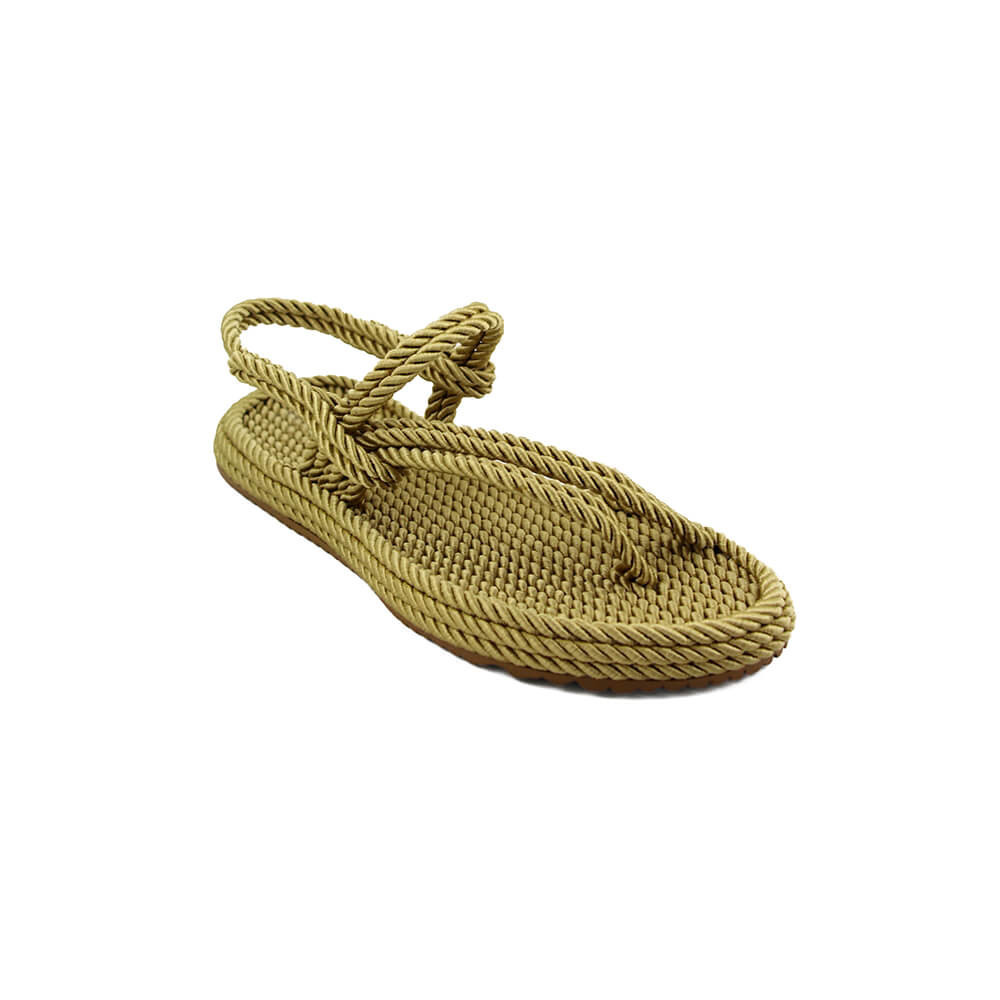 Rope Sandals Crossed out - Pesto Beige